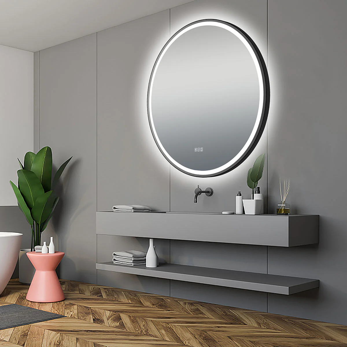 Madelyn Series LED Round Mirror - Kena Kitchen and Bath Design Center
